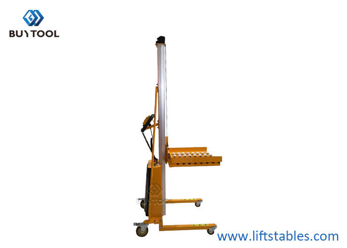 China Low Profile Bale Barrel Pallet Hydraulic Stacker Lifters Platform Roller For Hi Rise 470x600mm