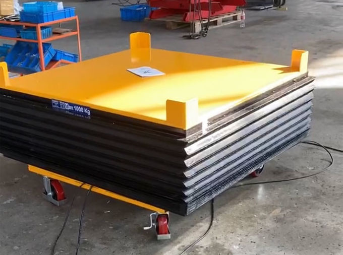 Light Duty Industrial Hydraulic Electric Lift Table Small 500kg Capacity 800x750mm 0