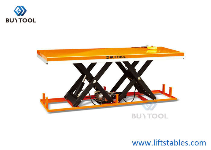 China 4000lbs 2 Ton Tandem Scissor Lift Table Hydraulic Electric