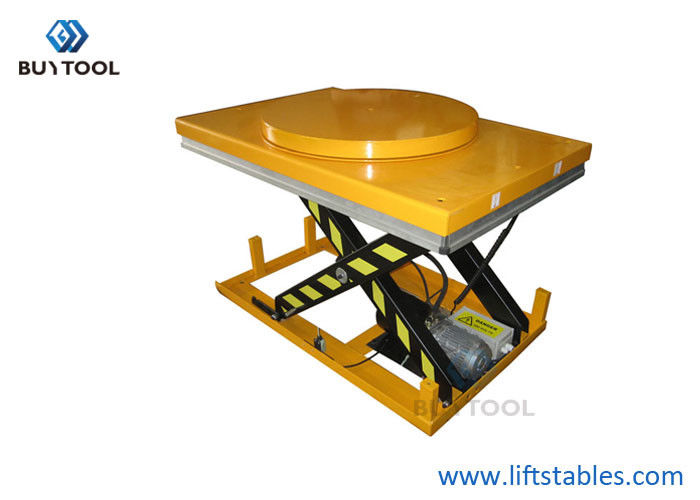 China 800kg Turntable Electric Lift Table Mobile Lifting Platform For Workshop Maximum Height 40&quot;
