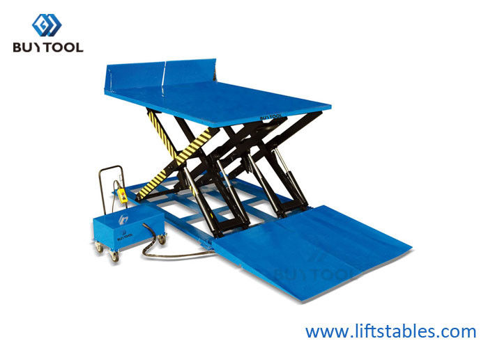 China 2000× 2600mm Hydraulic Pump Electric Lift Table 2500kg 5511lbs Scissor Type Loading