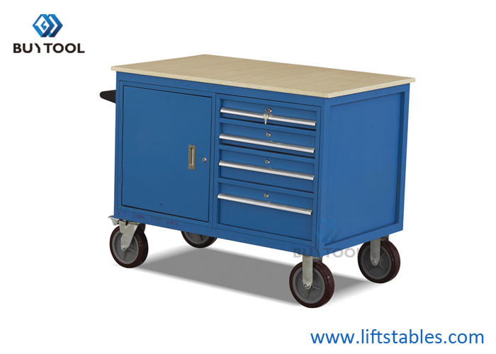 China 500kg Mobile Tool Trolleys Industrial Drawers Steel Cabinet For Warehouse Workshop