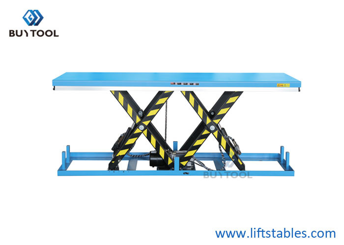 China 4t/8t Stationary Scissor Lift Table 1000mm Lifting Height For Heavy Material Handling