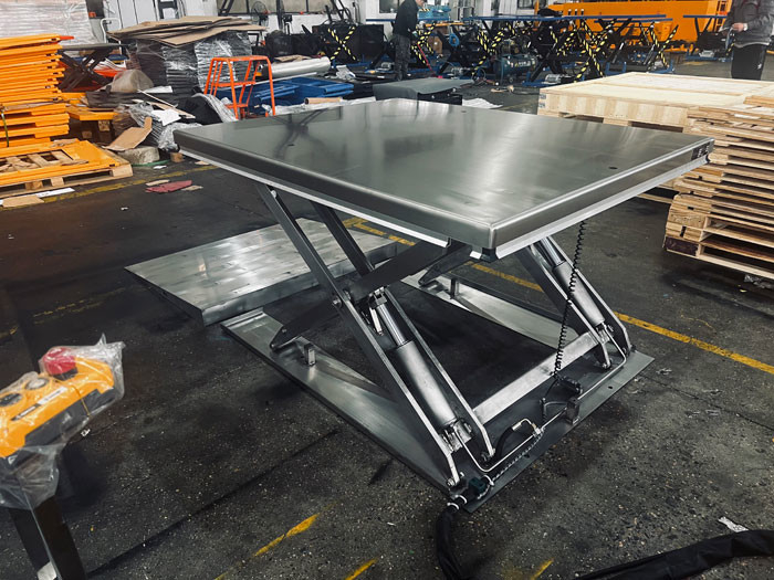 Good price Stainless Steel Low Profile Scissor Lift Table For Food Medical Industry online