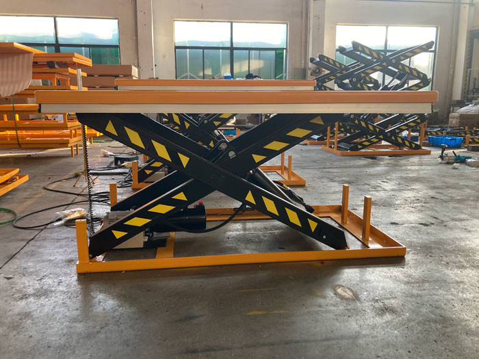 buy 2.2KW 4T Heavy Duty Stationary Lift Table For Work Process Optimization online manufacturer
