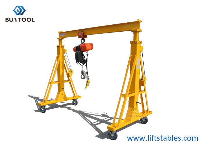 China Portable Mini Type Mobile Gantry Crane For Workshops Warehouses